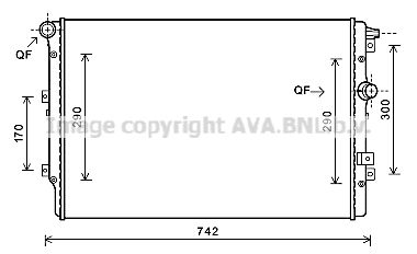 AVA QUALITY COOLING Radiators, Motora dzesēšanas sistēma VW2362